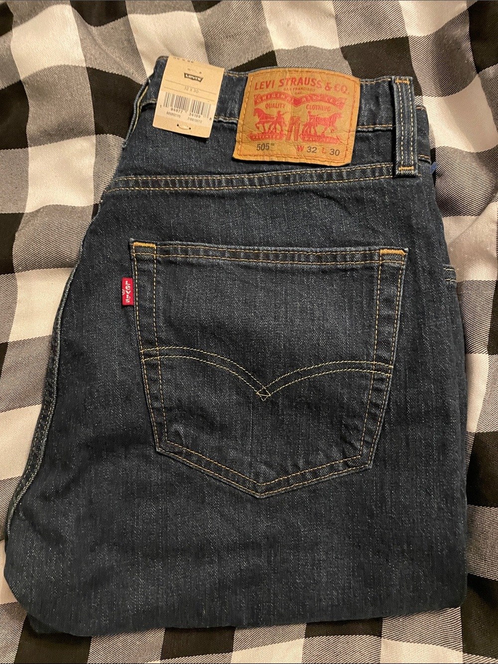 Levi's Men's Straight Dark Indigo Jeans 32x30